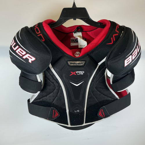 Vist Large View of Product Image Which is Used Bauer X PRO LITE  Shoulder Pads Sr LG