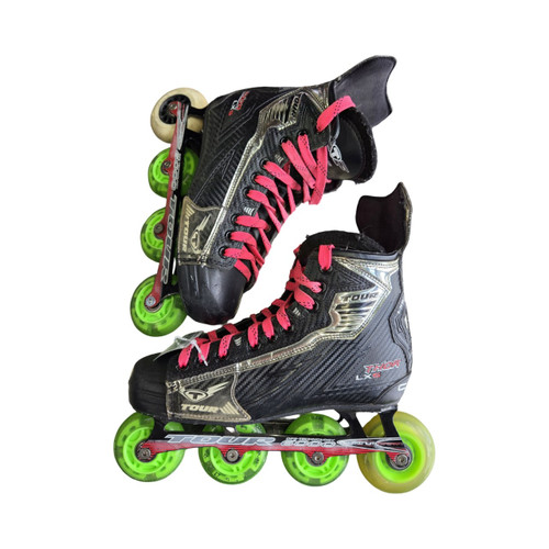 Vist Large View of Product Image Which is Used Tour Skate LX5 SENIOR INLINE SKATES Roller Hockey Skates Black Senior 7