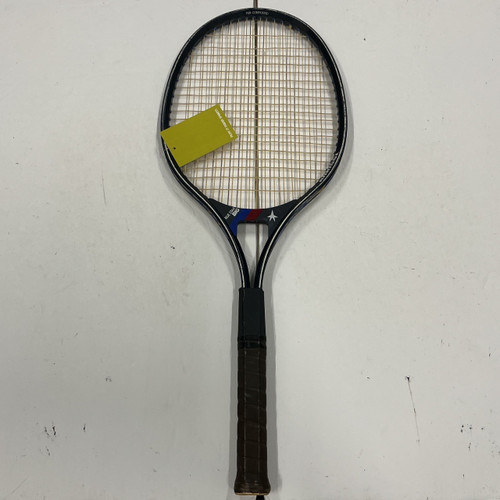 Vist Large View of Product Image Which is Used BIG BLUE STAR Adult Tennis Racquet Navy Blue 4 3/8"
