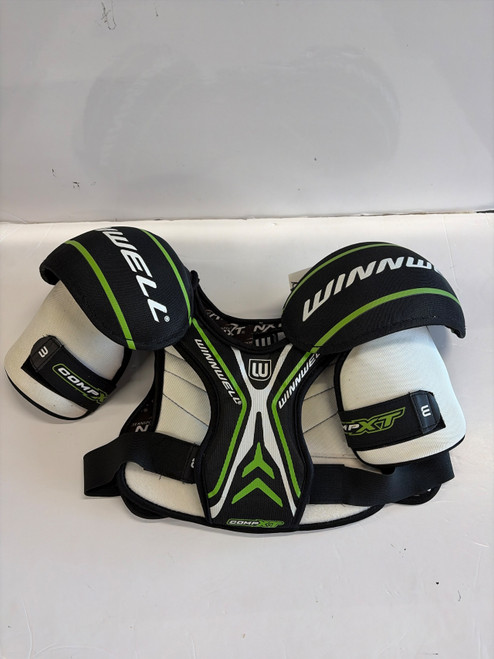 Vist Large View of Product Image Which is Used WinnWell COMP XT S/P Junior Shoulder Pads SM
