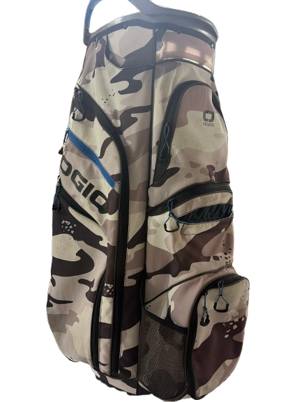 Vist Large View of Product Image Which is Used Ogio WOODE - ARTIC CAMO CART BAG 2021 Mens Cart Bag White