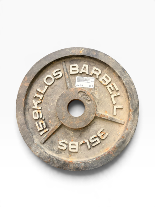 Vist Large View of Product Image Which is Used Standard Plate (Each) 35 lb