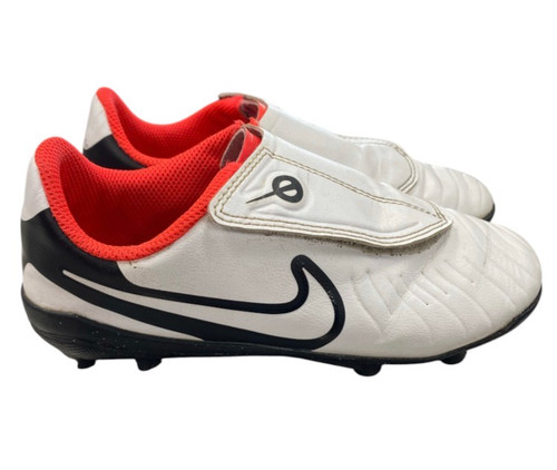 Vist Large View of Product Image Which is Used Nike Soccer Cleats White Youth 12.0