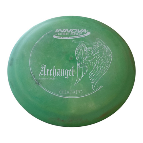Vist Large View of Product Image Which is Used Innova DX ARCHANGEL Disc Golf Driver Green 174g