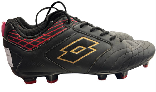 Vist Large View of Product Image Which is Used Lotto Soccer Cleats Black Senior 8