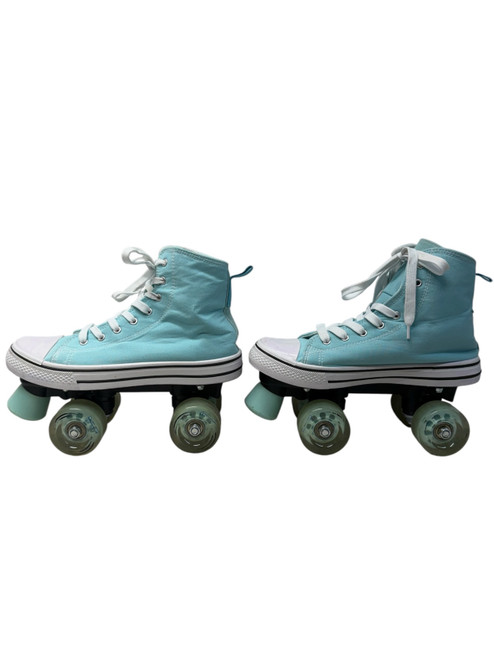 Vist Large View of Product Image Which is USED LEXENA QUADS ADULT QUAD ROLLER SKATES - SZ 9