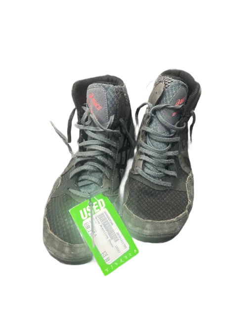 Vist Large View of Product Image Which is Used Asics Wrestling Shoes Black Senior 9.5