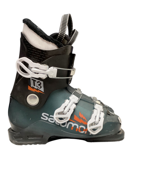 Vist Large View of Product Image Which is Used Salomon T3 Mens DH Ski Boot Teal 240 MP - J06 - W07