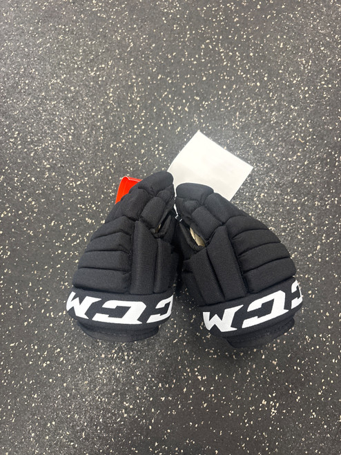 Vist Large View of Product Image Which is Used CCM LTP NWT GLOVES Youth Gloves Black 9"