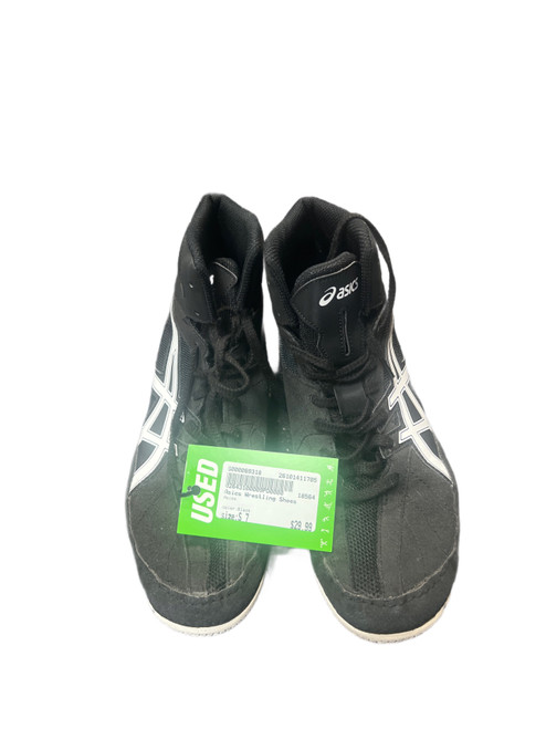 Vist Large View of Product Image Which is Used Asics Wrestling Shoes Black Senior 7
