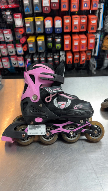 Vist Large View of Product Image Which is Used DIKASHI Junior Rec Fitness Skates Pink Adjustable