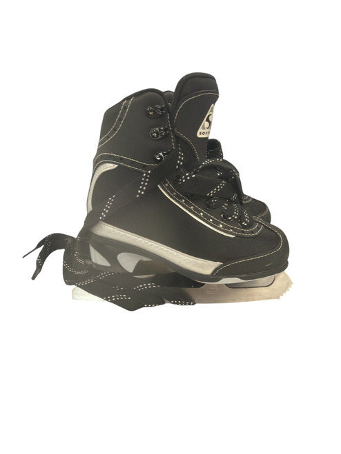 Vist Large View of Product Image Which is Used SOFTEC FIGURE SKATES Boys Figure Skate Black Youth 12.0