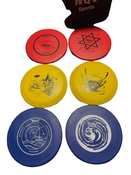 Vist Large View of Product Image Which is Used NQV SPORTS 6 PACK DISC STARTER SET Other Golf Disc