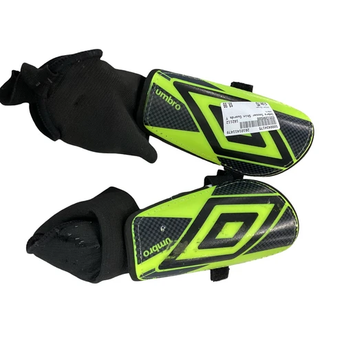 Vist Large View of Product Image Which is Used Umbro Soccer Shin Guards Youth Green MD