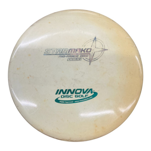 Vist Large View of Product Image Which is Used Innova STAR MAKO Disc Golf Mid Range White 176g