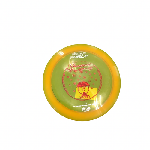 Vist Large View of Product Image Which is Used Discraft FORCE Disc Golf Driver Yellow