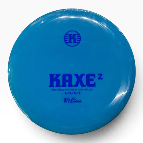 Vist Large View of Product Image Which is Used Kastaplast KAXE Z K1 LINE Disc Golf Driver Royal Blue 172g