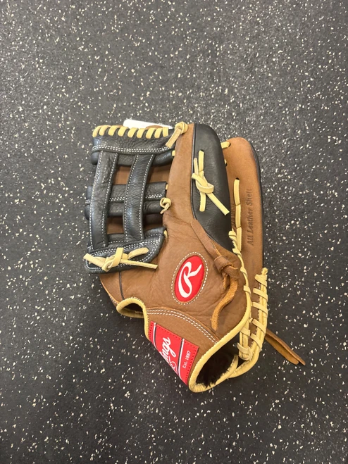 Vist Large View of Product Image Which is Used Rawlings D1275HD BB/SB Glove RH Throw Brown 12 3/4"