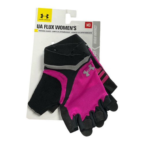 Vist Large View of Product Image Which is Used Under Armour FLUX WOMENS TRAINING Exercise Gloves Pink MD