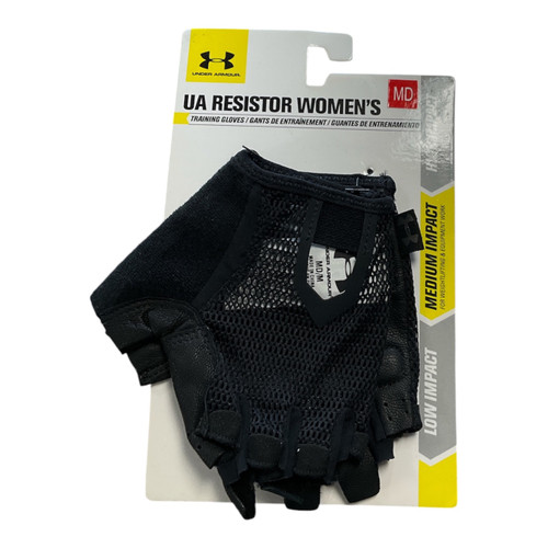 Vist Large View of Product Image Which is Used Under Armour RESISTOR Exercise Gloves Black MD