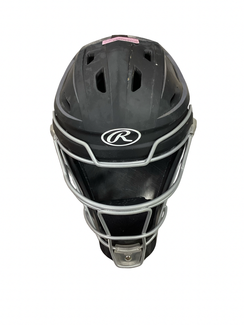 Vist Large View of Product Image Which is Used Rawlings CHVEL2-SR-REVB Catchers Helmet w/Mask Black M/L