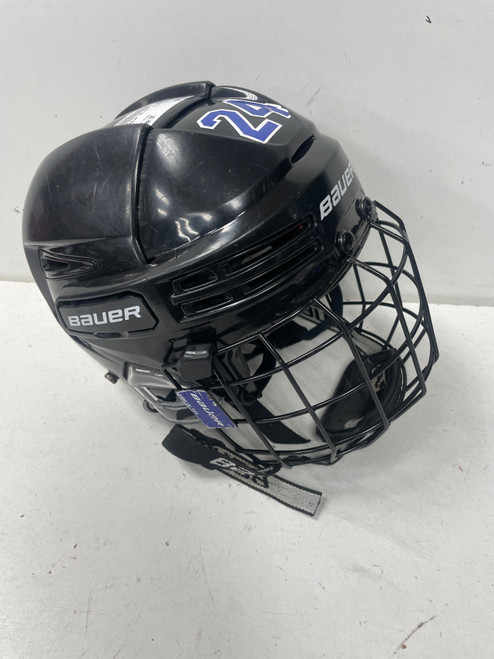 Vist Large View of Product Image Which is Used Bauer RE-AKT 75 Helmet Cage Combo Black SM