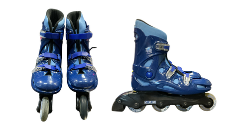 Vist Large View of Product Image Which is Used CCM LAZER Senior Rec Fitness Skates Royal Blue Senior 10