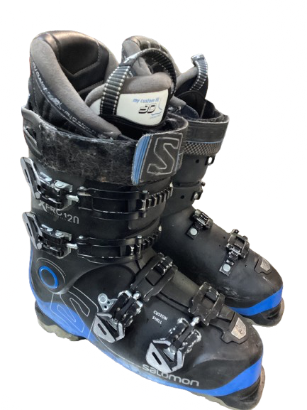 Vist Large View of Product Image Which is Used Salomon XPRO Mens DH Ski Boot Black 280 MP - M10 - W11