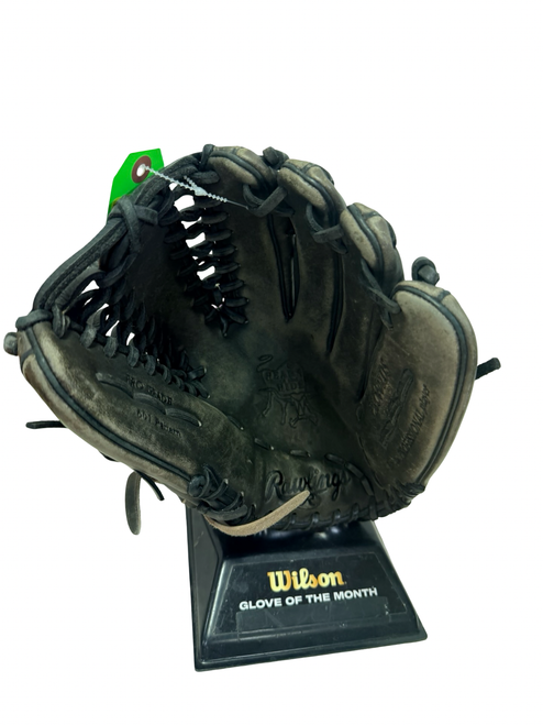 Vist Large View of Product Image Which is Used Rawlings HEART OF THE HIDE PRO601DS Pro Grade Baseball Glove RH Throw Black 12 3/4"