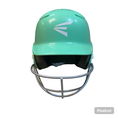 Vist Large View of Product Image Which is Used Easton AQUA HELMET Batting Helmet w/Mask Green Fits all