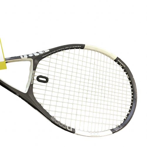 Vist Large View of Product Image Which is Used Wilson NCODE N6 Adult Tennis Racquet Black 4 3/8"