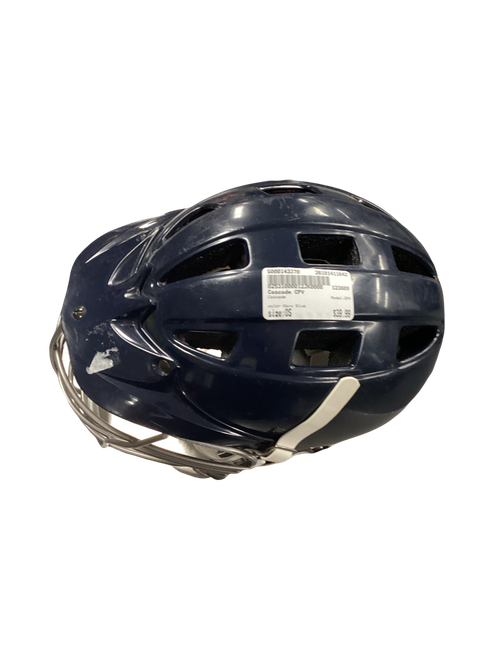 Vist Large View of Product Image Which is Used Cascade CPV Lacrosse Helmet Navy Blue One Size