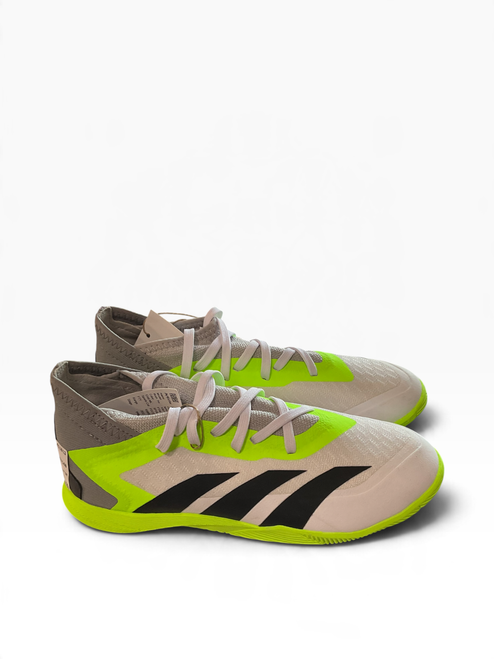 Vist Large View of Product Image Which is Used Adidas PREDATOR Soccer Turf Shoes White Junior 03.5
