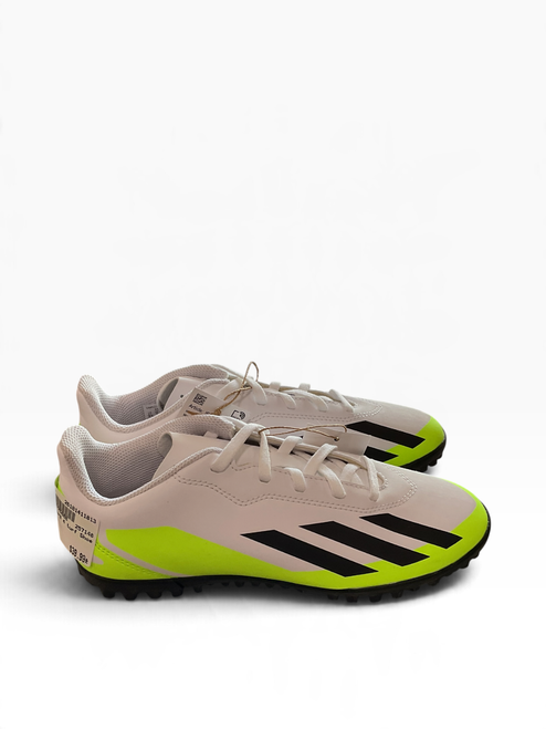 Vist Large View of Product Image Which is Used Adidas Soccer Turf Shoes White Junior 03.5