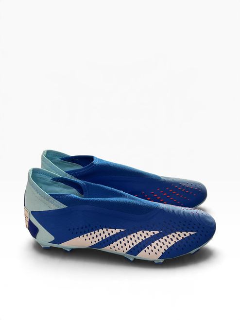 Vist Large View of Product Image Which is Used Adidas LACELSS PREDATOR Soccer Cleats Royal Blue Senior 9