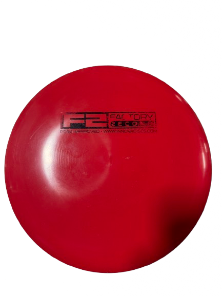 Vist Large View of Product Image Which is Used Innova F2 CHAMPION TERN Disc Golf Driver Red