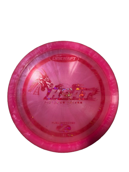 Vist Large View of Product Image Which is Used Discraft Z LINE HEAT Disc Golf Driver Neon Pink
