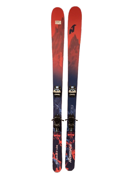 Vist Large View of Product Image Which is Used Nordica ENFORCER Mens DH Ski/Binding Red 185 cm
