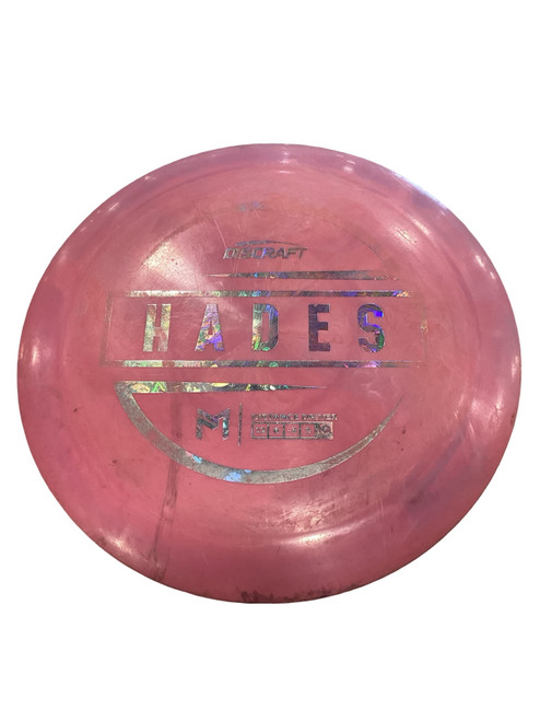 Vist Large View of Product Image Which is Used Discraft PM HADES Disc Golf Driver Pink