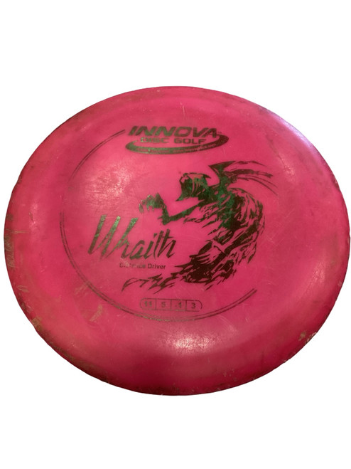 Vist Large View of Product Image Which is Used Innova DX WRAITH Disc Golf Driver Pink
