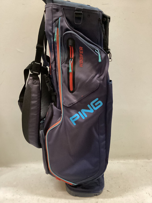 Vist Large View of Product Image Which is Used Ping HOOFER 6 WAY STAND BAG Mens Stand Bag Navy Blue