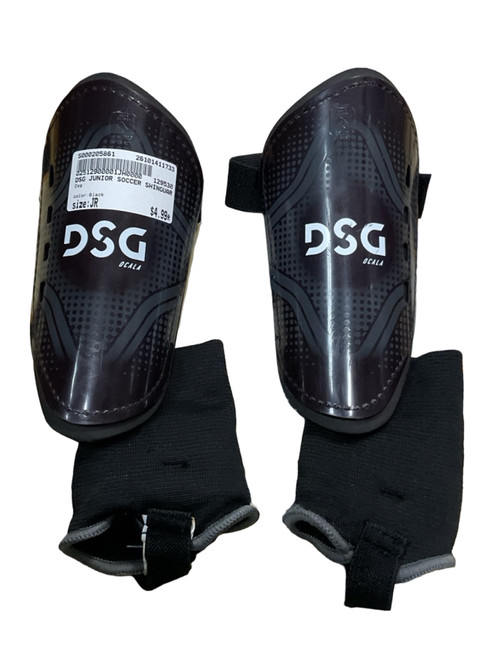 Vist Large View of Product Image Which is Used Dsg Soccer Shin Guards Junior Black Junior