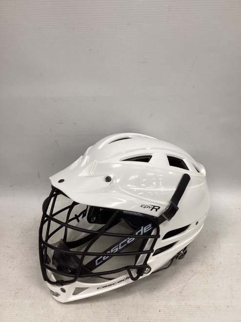 Vist Large View of Product Image Which is Used Cascade CPV-R Lacrosse Helmet White M/L