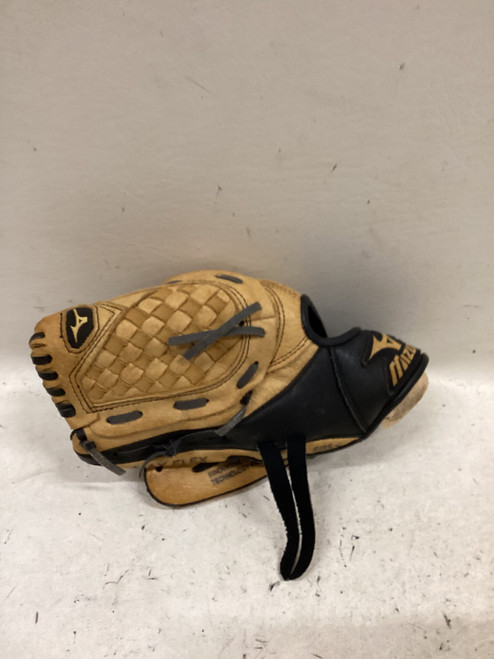 Vist Large View of Product Image Which is Used Mizuno GPP1002 BB/SB Glove LH Throw Black And Tan 10"