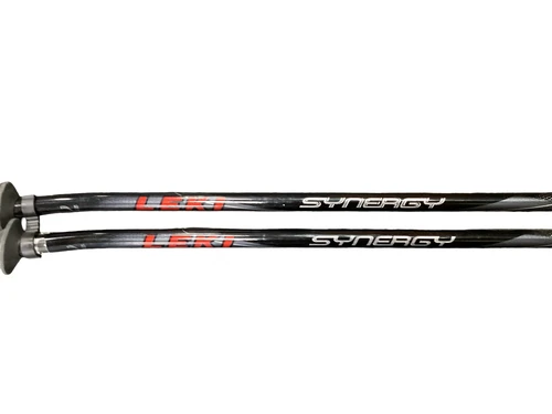Vist Large View of Product Image Which is Used LEKI SYNERGY Mens DH Ski Pole Black 130 cm / 52 in
