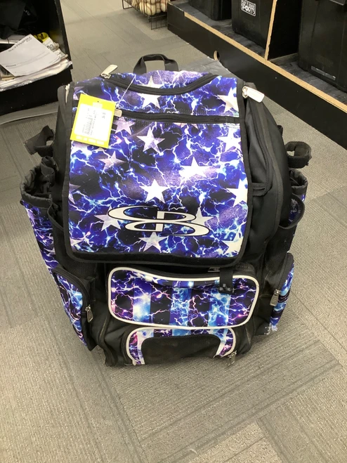Vist Large View of Product Image Which is Used Bombah BACKPACK W/WHEELS BB/SB Player Backpack Royal Blue