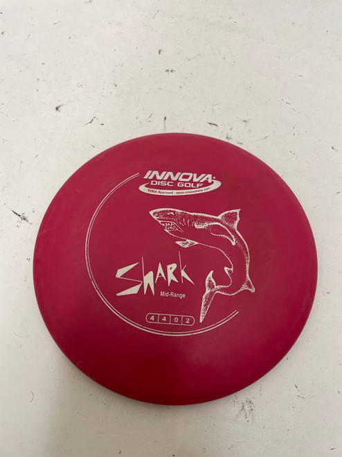 Vist Large View of Product Image Which is Used Innova SHARK Disc Golf Mid Range Red