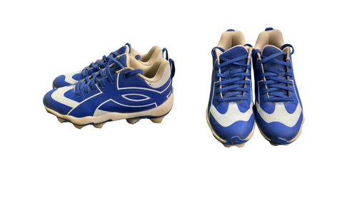 Vist Large View of Product Image Which is Used Under Armour ICON BB/SB Cleats Navy Blue Junior 02