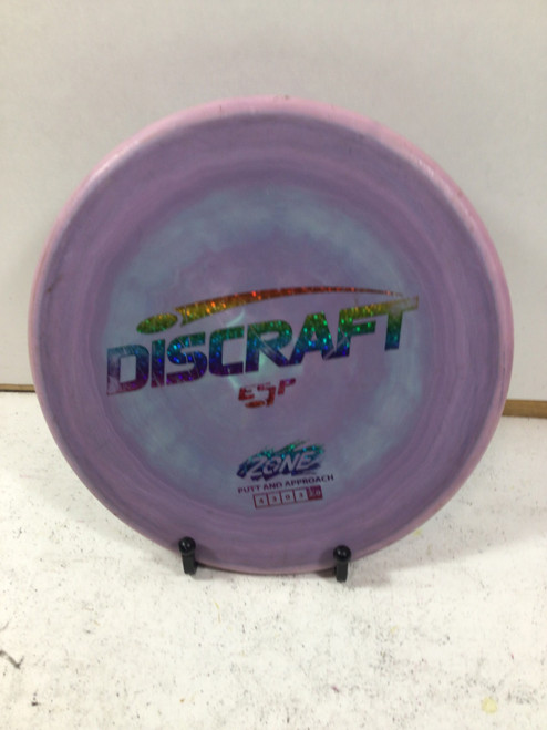 Vist Large View of Product Image Which is Used Discraft ESP ZONE Disc Golf Mid Range Purple 177g