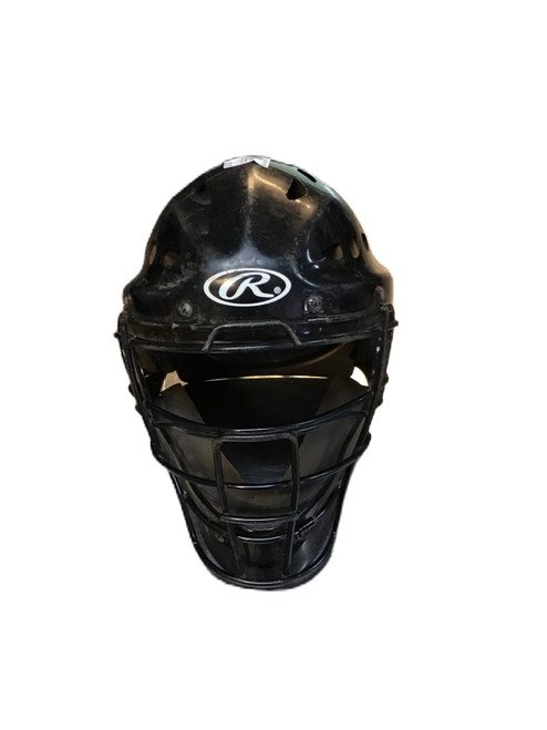 Vist Large View of Product Image Which is Used Rawlings CFA2-REVB Catchers Helmet w/Mask Black One Size